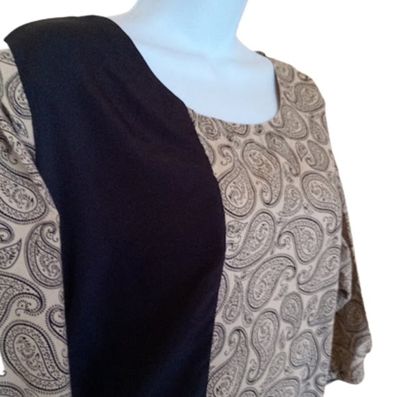 Pale Yellow and Black Authentic Indian Dress Size XXL Fits XL - Picture 5 of 6